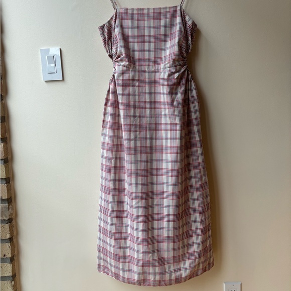 ROKH Checkered Midi Dress, size 38 - Picture 3 of 9